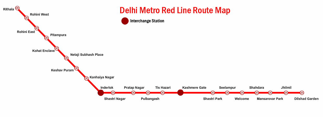 Delhi Metro Red Line Stations My Delhi Metro. 
